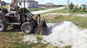 полноуправляемый минипогрузчик на мостах уаз