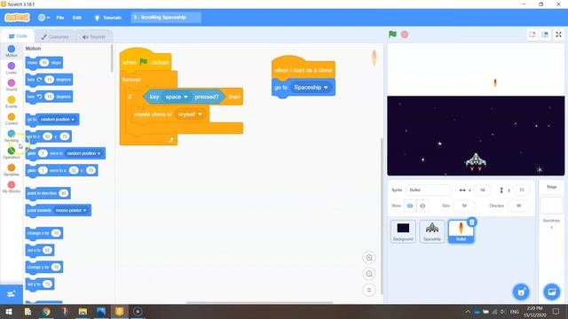 Scratch - Shooting Bullets Tutorial смотреть онлайн