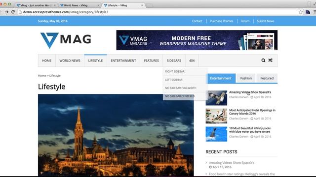 VMag - #1 FREE Responsive WordPress Magazine Theme: Introduction | WordPress Tutorial смотреть онлайн