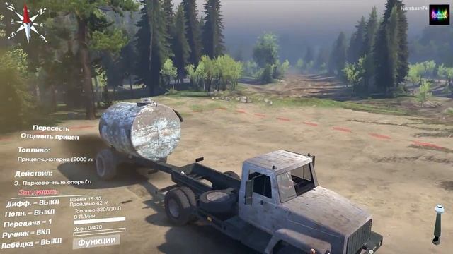 SpinTires - обзор мода (ГАЗ - 3309 v1.1) смотреть онлайн