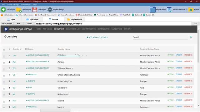 PHPRAD | View and List Page Inline Edit | Low Code смотреть онлайн