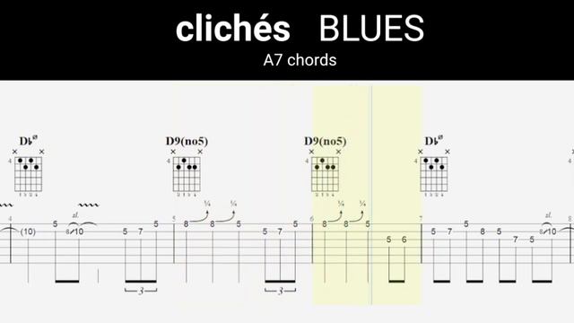 Cliché Blues + Tablature