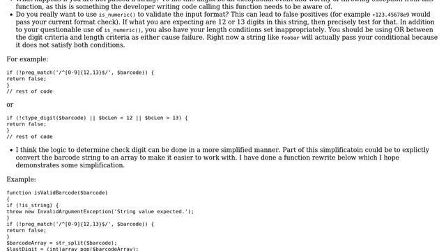 Refactored 2 functions into 1 - Verify UPC/EAN13 barcode (2 Solutions!!) смотреть онлайн