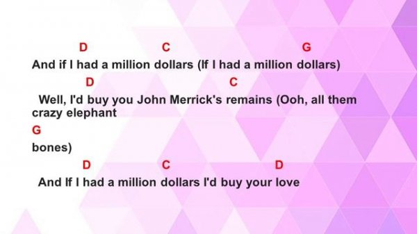 If I Had A Million Dollars by Barenaked Ladies - Easy acoustic chords and lyrics