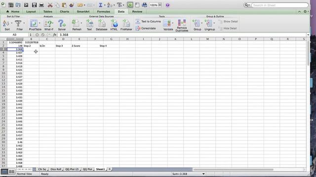 Simulation on Excel and building QQ Plot смотреть онлайн