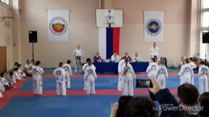 Аттестация Тхэквондо на белый пояс Дамира - 8 лет