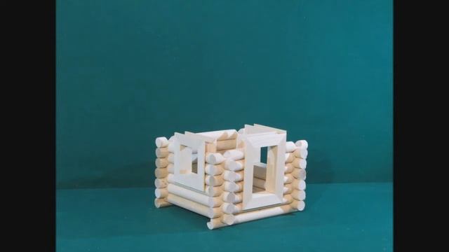 Сборка деревянного конструктора "Домик" смотреть онлайн