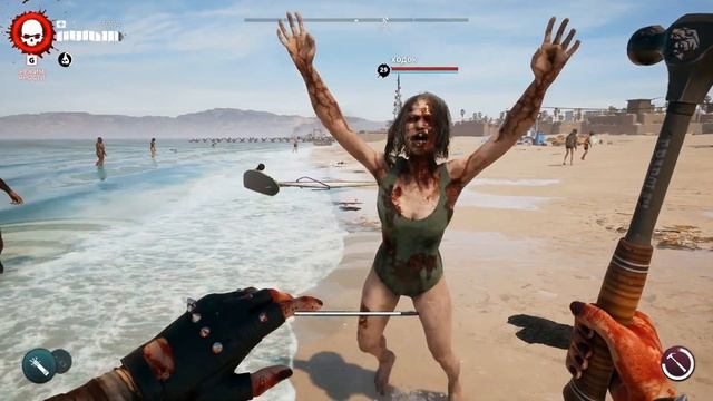 Dead Island 2 - Оружие ближнего боя: мощные атаки и добивание часть 3 смотреть онлайн
