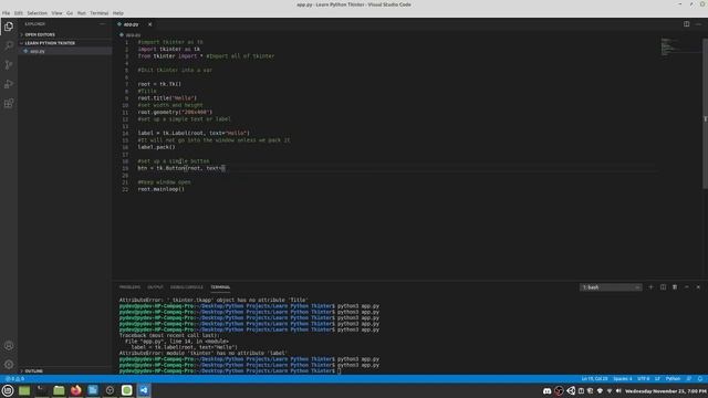 How to Setup a Tkinter Project смотреть онлайн