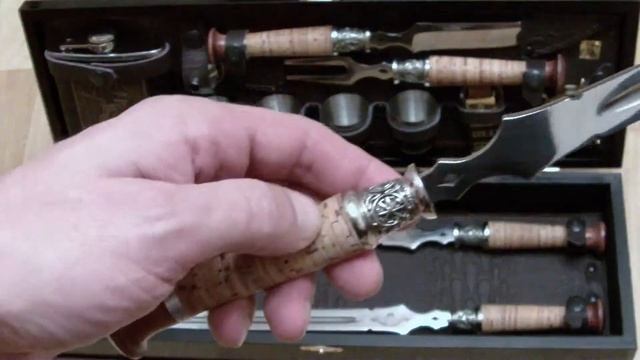 Шашлычный набор в подарочном исполнении в шкатулке смотреть онлайн