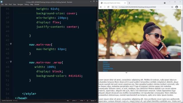 Sticky and Fixed Scroll with Nav menu using HTML CSS - Sticky navbar after Scroll смотреть онлайн