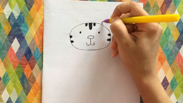 Рисуем котят. Как нарисовать котенка. Простые рисунки. смотреть онлайн