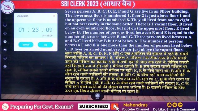 SBI Clerk 2023 Zero to Hero | Reasoning Preparation for SBI Clerk 2023 смотреть онлайн