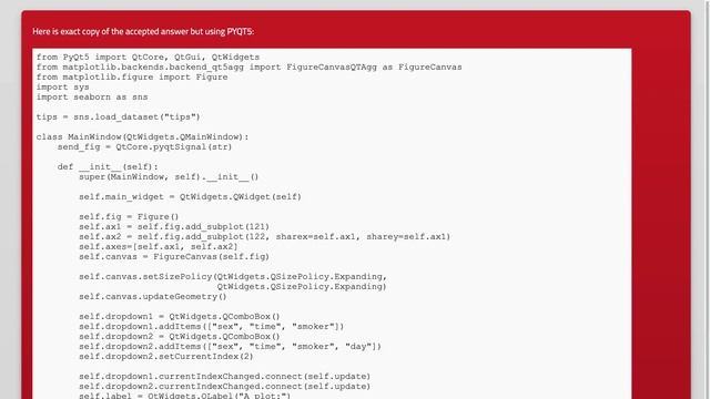 Embedding "Figure Type" Seaborn Plot in PyQt (pyqtgraph) смотреть онлайн