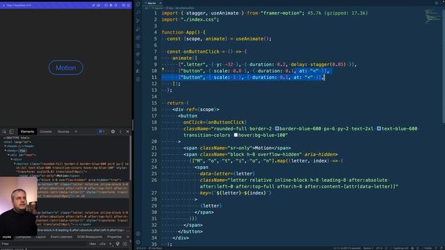 Amazing Button Click Animation With Framer Motion's New Animation Sequences смотреть онлайн