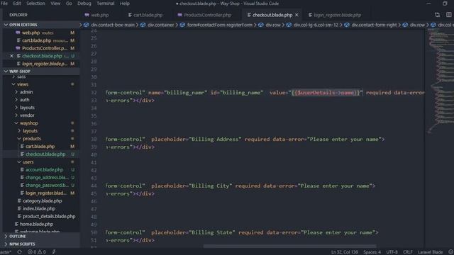 Ecommerce Website in Laravel || Checkout Page || Add Users To Billing Address смотреть онлайн