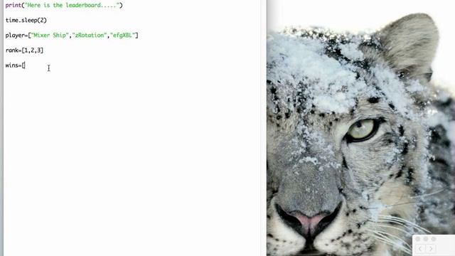Python L8 tabbing a 2D array смотреть онлайн