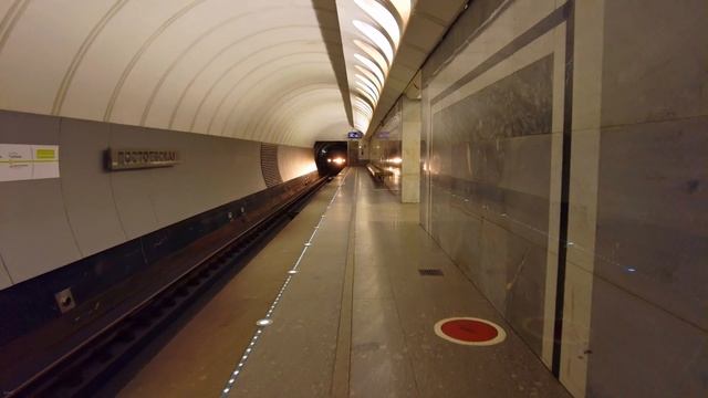 Moscow Metro. Dostoevskaya Station. 4K.