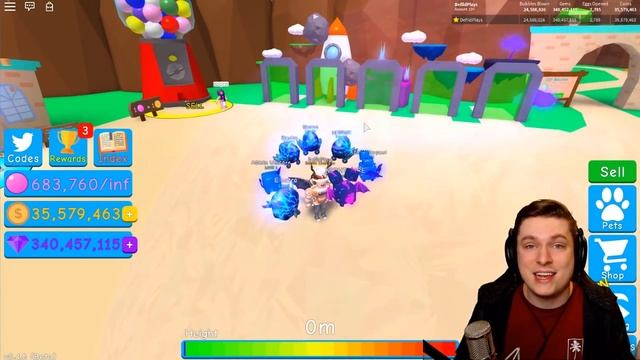 ALL 12 OWNER PET CODES IN BUBBLE GUM SIMULATOR! (Roblox) смотреть онлайн