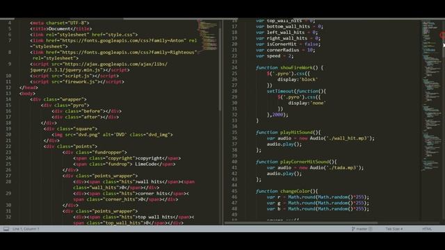 DVD screensaver using HTML,CSS and jQuery смотреть онлайн