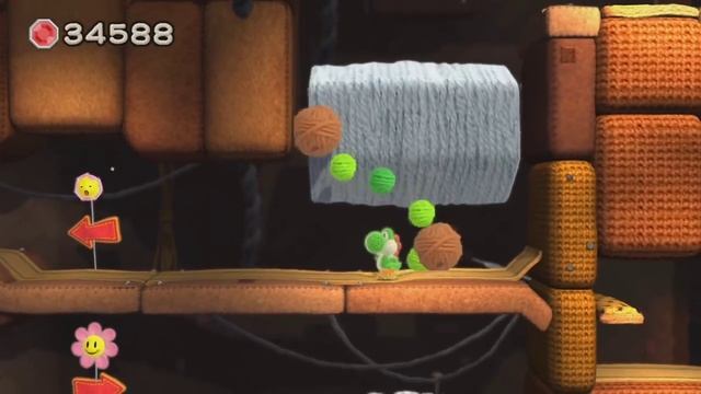 Yoshi's Woolly World Walkthrough World 1-4 Big Montgomery's Fort смотреть онлайн
