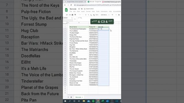 Excel formula for barcode trick смотреть онлайн