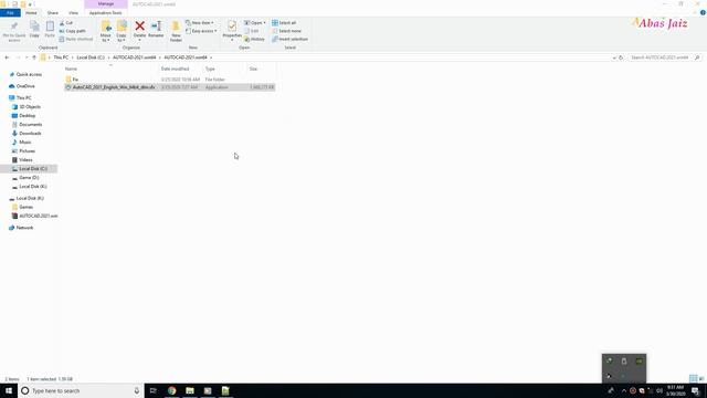 Install AutoCAD 2021