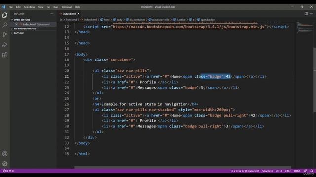 Bootstrap Badges смотреть онлайн