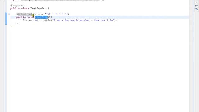 SPRING @SCHEDULED ANNOTATION ECLIPSE DEMO смотреть онлайн