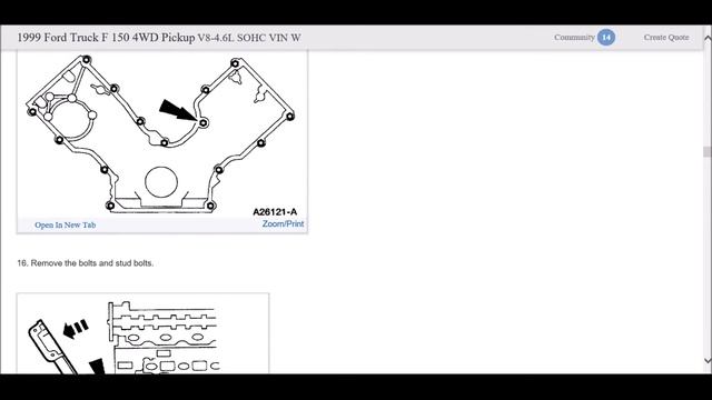 FORD 4.6 TIMING COVER REMOVAL & REPLACEMENT DETAILED GUIDE смотреть онлайн