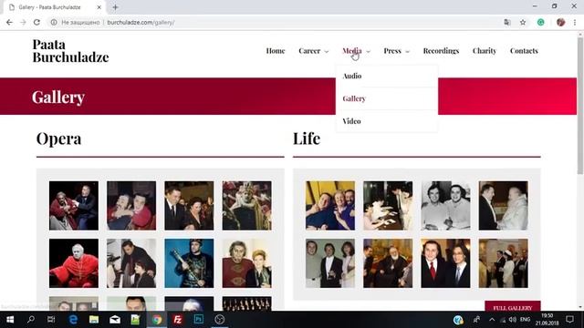 Разработка официального веб-сайта для оперного певца смотреть онлайн