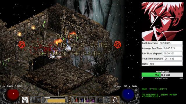 Diablo 2 - 26 @res Mara's Kaleidoscope Drop - Holy Grail (Single Player / Plugy) смотреть онлайн
