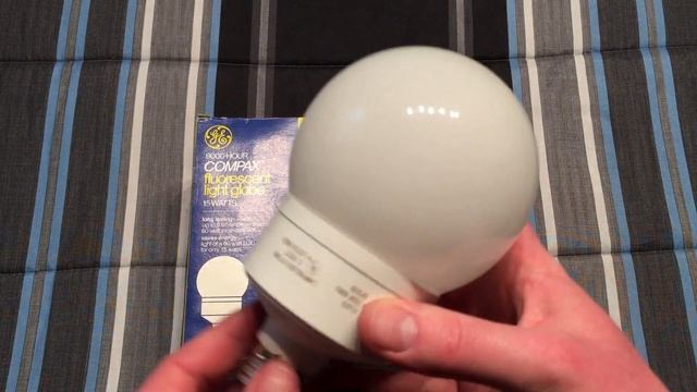 GE Compax 15watt Globe Pre-Heat Fluorescent Light Bulb смотреть онлайн