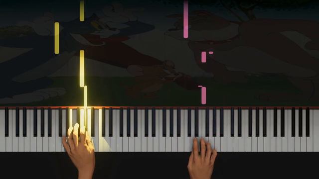 Tom and Jerry - Piano Tutorial SLOW MEDIUM Tutorial | Famous Cartoons in India | Vid #1 смотреть онлайн