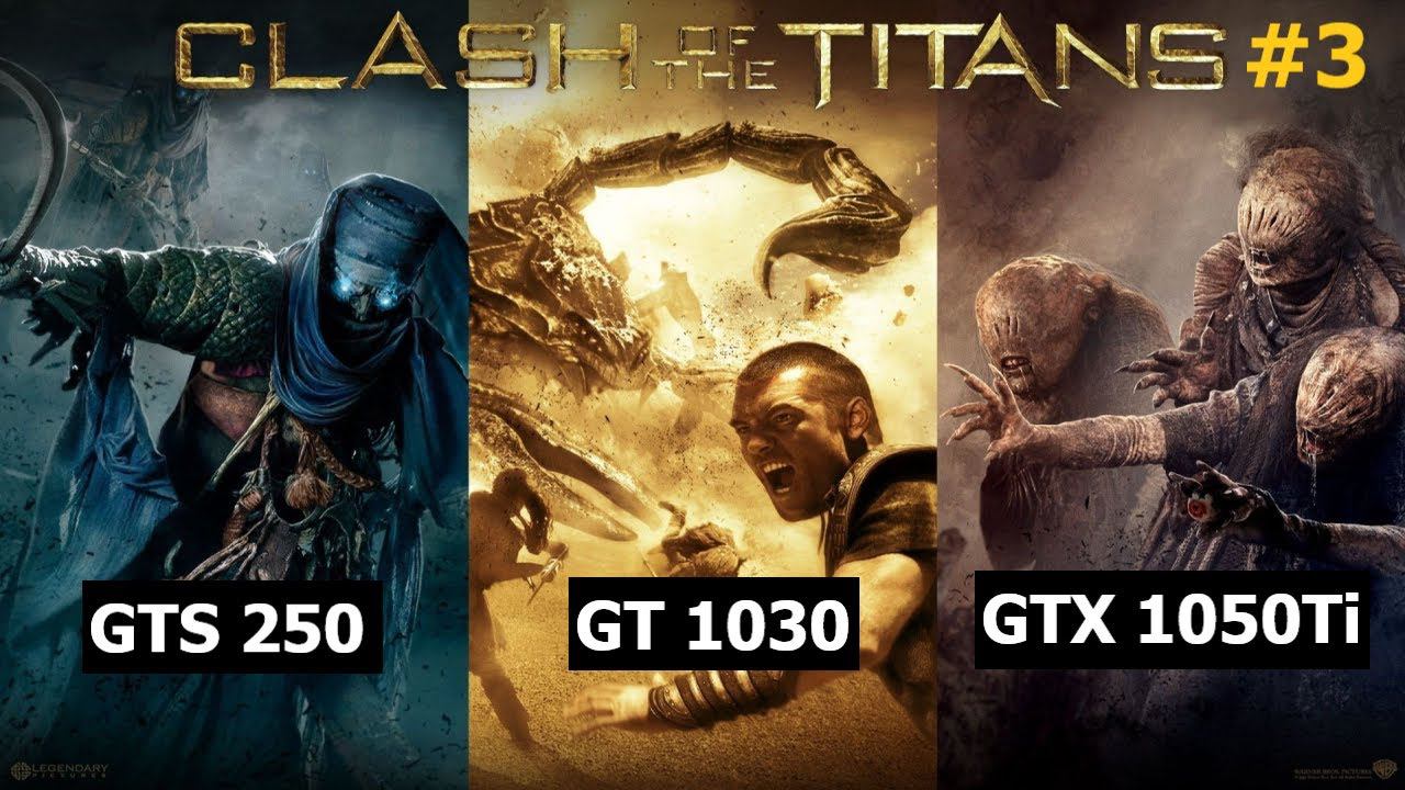 Битва Титанов 3. GTS 250 VS GT 1030 DDR4 VS GTX 1050Ti.