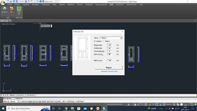 CAD VBA Beltériajtó смотреть онлайн