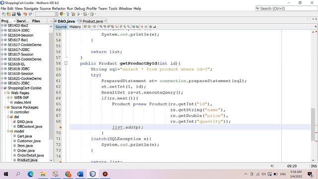 Bài 9.1: ShoppingCart dùng Cookie - Xây dựng các model #laptrinhWeb # Java # Cookie смотреть онлайн