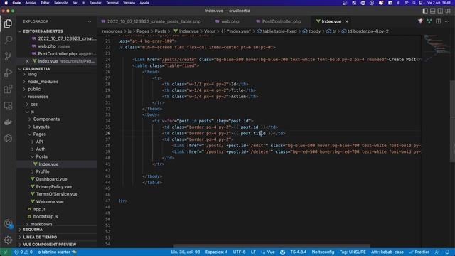Aprende a crear un CRUD con INERTIA y LARAVEL JETSTREAM смотреть онлайн