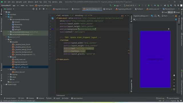 Bottom Navigation Bar - Android Studio | Fragments | Kotlin | 2022 смотреть онлайн