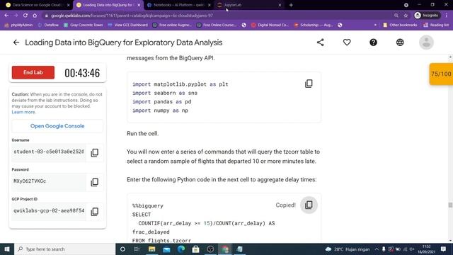 Loading Data into BigQuery for Exploratory Data Analysis смотреть онлайн