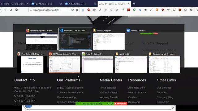 PHP Course Lecture 12 2 PHP website template смотреть онлайн