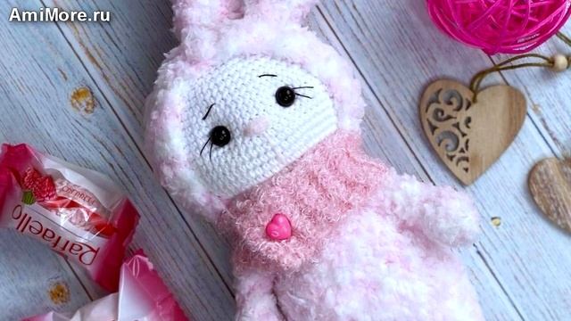 Амигуруми: схема Зефирный зайка. Игрушки вязаные крючком - Free crochet patterns. смотреть онлайн