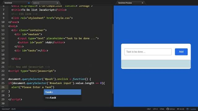 How to Make a Todo List using JavaScript | Todo List JavaScript смотреть онлайн