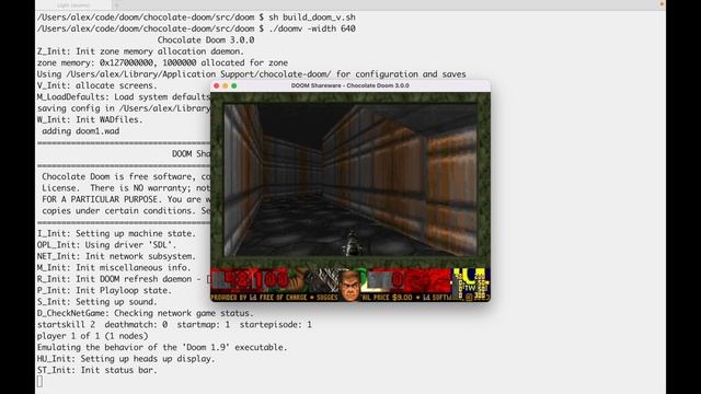 C2V Demo: Translating DOOM from C to V, building it in under a second and running it! смотреть онлайн