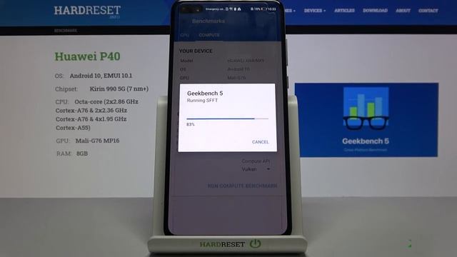 GPU Benchmark Vulkan on Huawei P40 – Geekbench 5 Performance Test смотреть онлайн