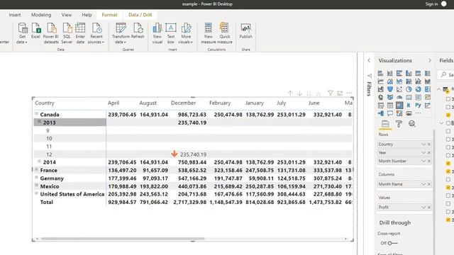 Part 12 - Hierarchies Matrix in Power BI | Power BI Tutorial for Beginners смотреть онлайн