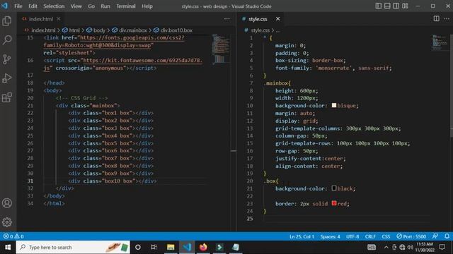 CSS grid | grid-template-columns | css grid project in bangla - 15 смотреть онлайн