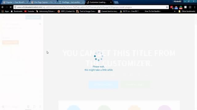 How To Make One Page Website In WordPress Below 5 Min One Page Express Customization смотреть онлайн