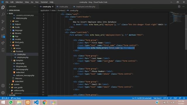 Codeigniter 3 Tutorial Part-9: Insert data into db with form validation & create table in mysqli смотреть онлайн
